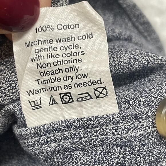 J Crew Jaspe Shirt Mens Large Gray Slim Fit Long Sleeve Button Front Pocket - Picture 7 of 11